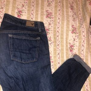 American Eagle Crop Boy Jeans